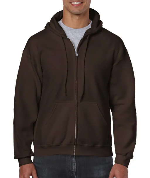  Heavy Blend Adult Full Zip Hooded Sweat - Gildan Dark Chocolate