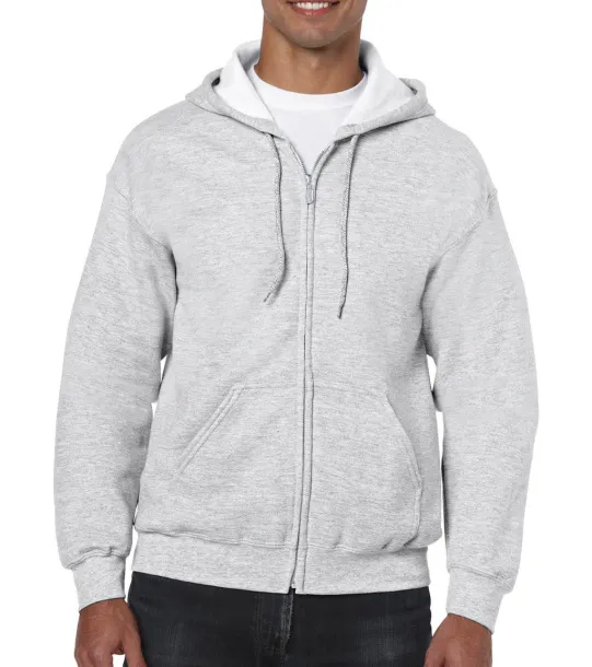  Heavy Blend Adult Full Zip Hooded Sweat - Gildan Ash Grey