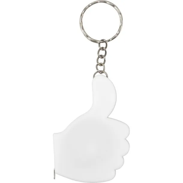  Keyring "like it", measuring tape 1m white