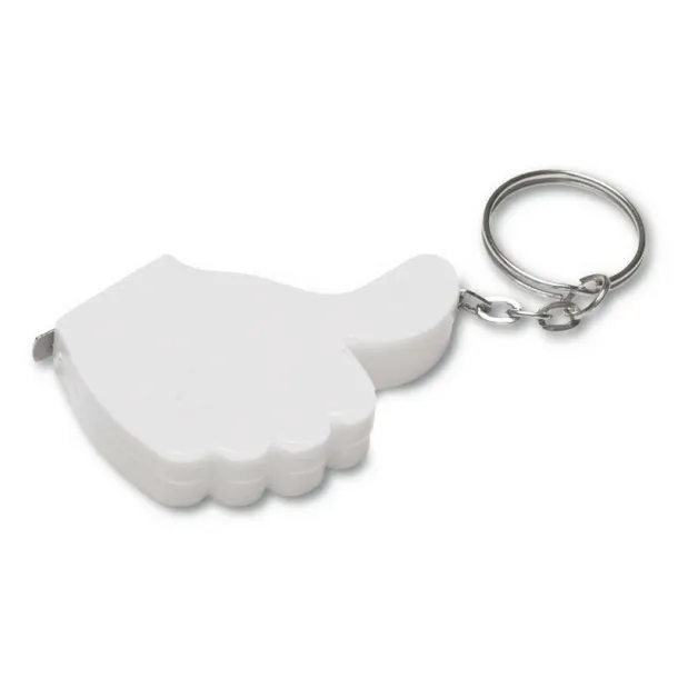  Keyring "like it", measuring tape 1m white