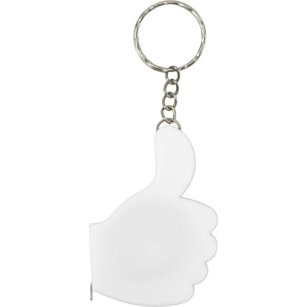  Keyring "like it", measuring tape 1m white