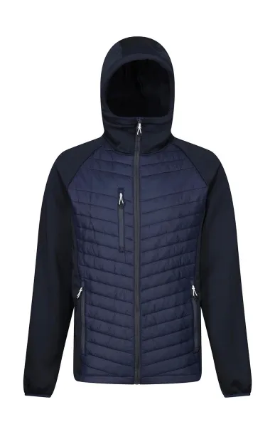  Men’s Navigate Hybrid Hooded Jacket - Regatta Professional Navy Seal Grey