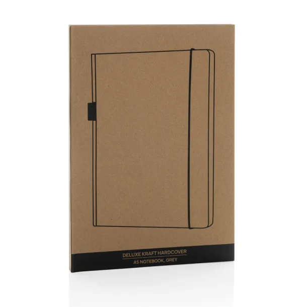  A5 FSC® deluxe hardcover notebook - XD Collection grey 