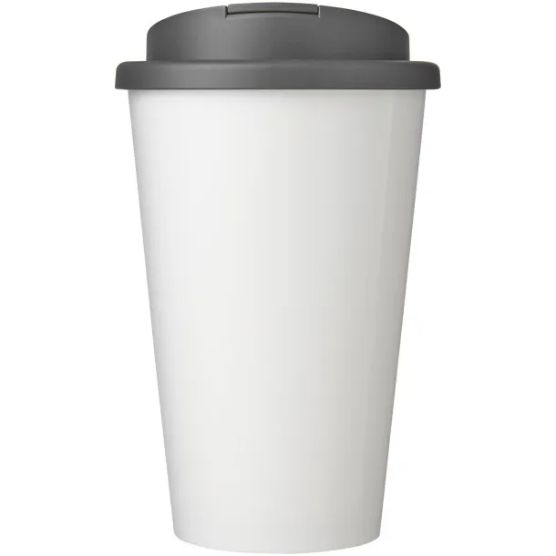 Brite-Americano® 350 ml tumbler with spill-proof lid - Unbranded White Grey