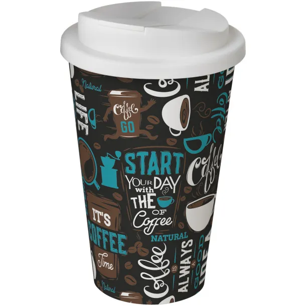 Brite-Americano® 350 ml tumbler with spill-proof lid White