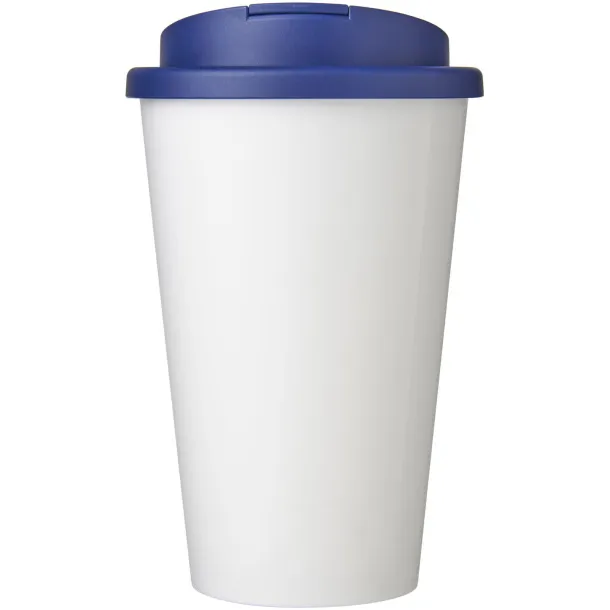 Brite-Americano® 350 ml tumbler with spill-proof lid - Unbranded White Blue