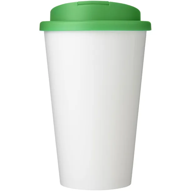 Brite-Americano® 350 ml tumbler with spill-proof lid - Unbranded White Green