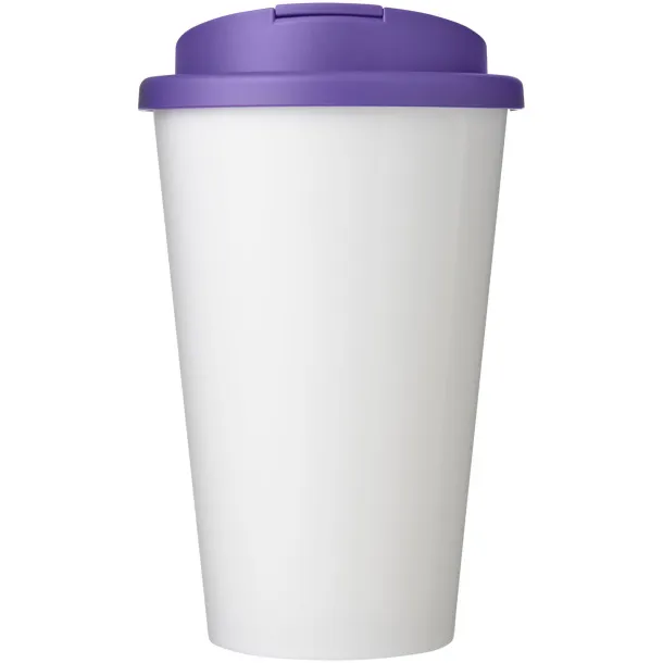 Brite-Americano® 350 ml tumbler with spill-proof lid - Unbranded White Purple