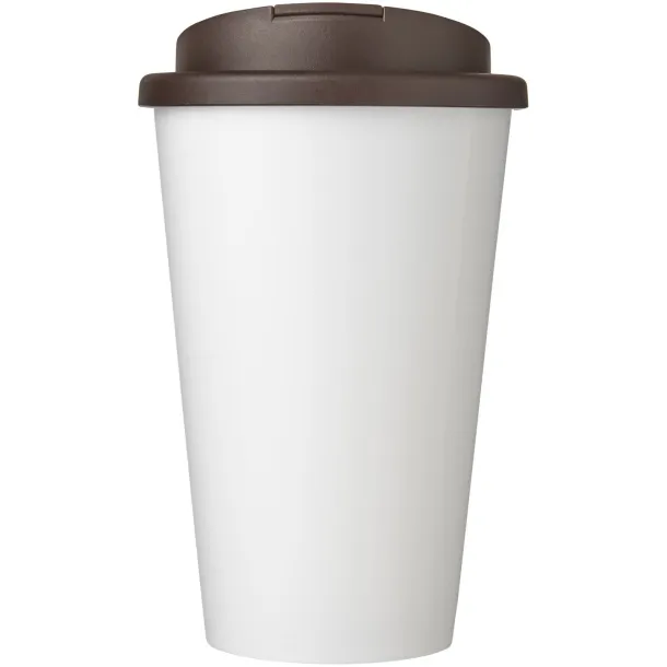 Brite-Americano® 350 ml tumbler with spill-proof lid - Unbranded White Brown