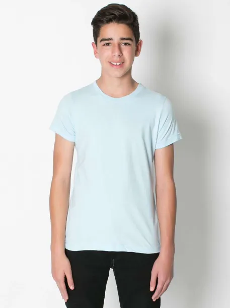  YOUTH FINE JERSEY SHORT SLEEVE T-SHIRT - American Apparel Light Blue