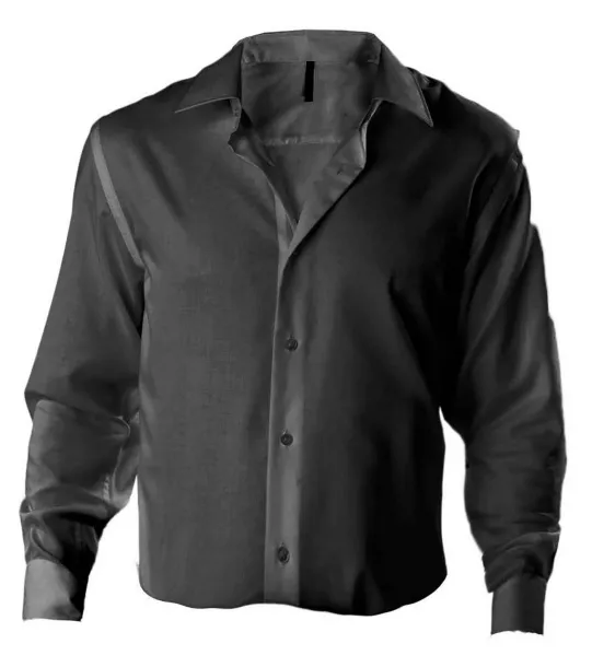  MEN'S FITTED LONG-SLEEVED NON-IRON SHIRT - Kariban Black