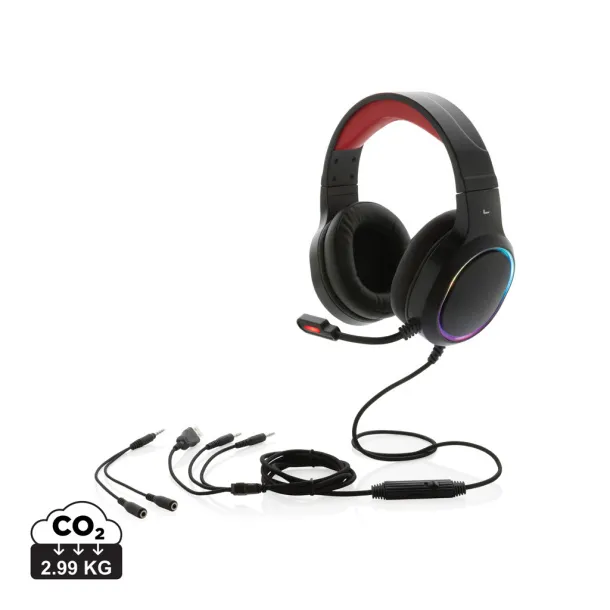  RGB gaming headset - Gaming Hero Black 