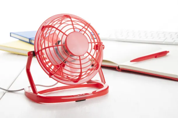 Miclox mini desk fan Red