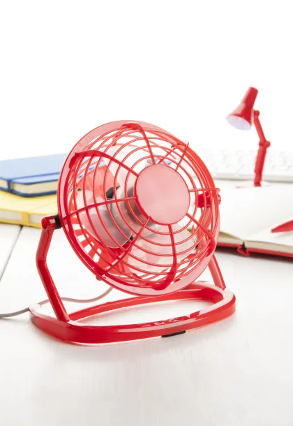 Miclox mini desk fan Red