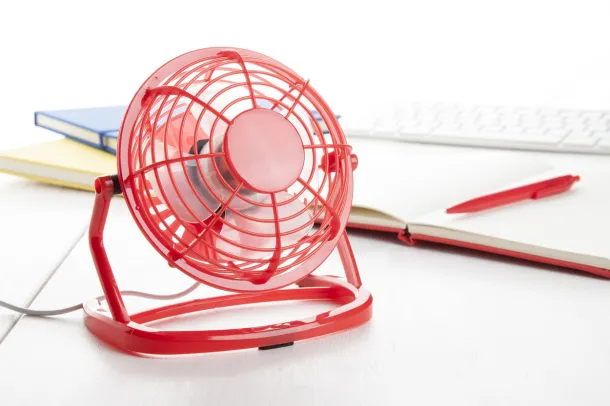 Miclox mini desk fan Red