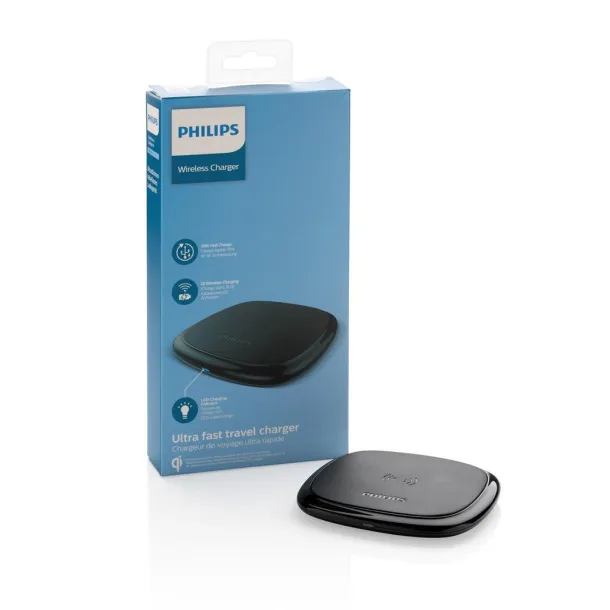  Philips 10W bežični punjač Qi - Philips Crna 