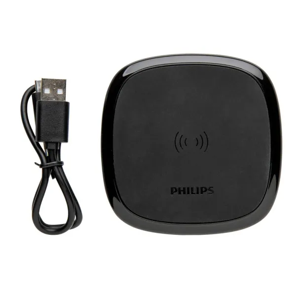  Philips 10W bežični punjač Qi - Philips Crna 