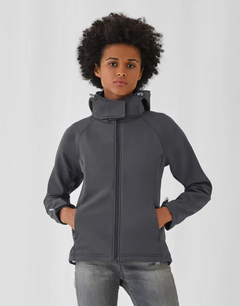  Ženska softshell jakna s kapuljačom - B&C Outerwear