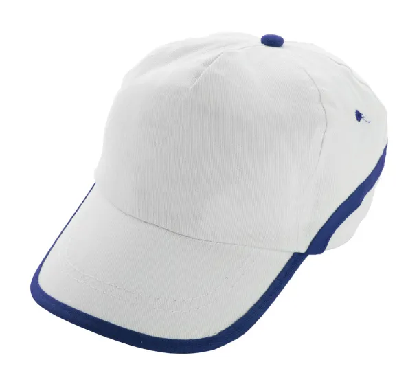 Line baseball cap White Blue