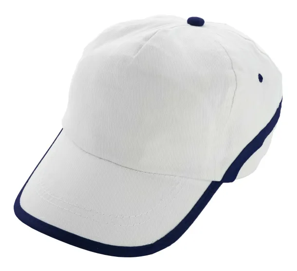 Line baseball cap White Blue