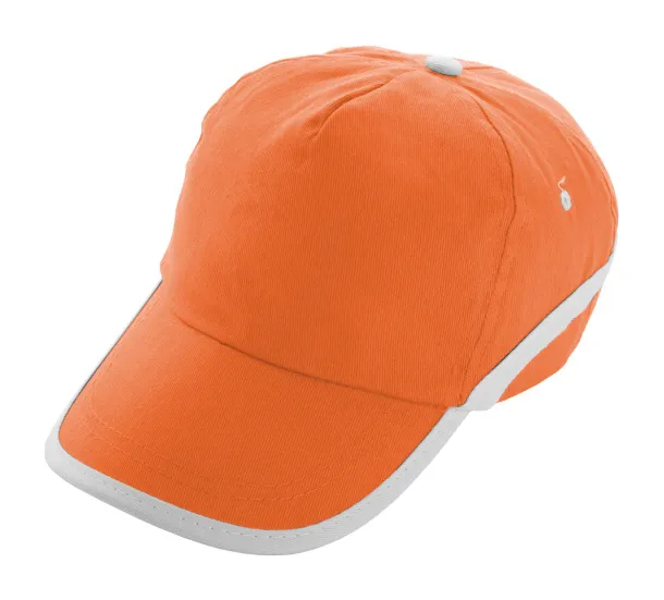 Line baseball cap Orange