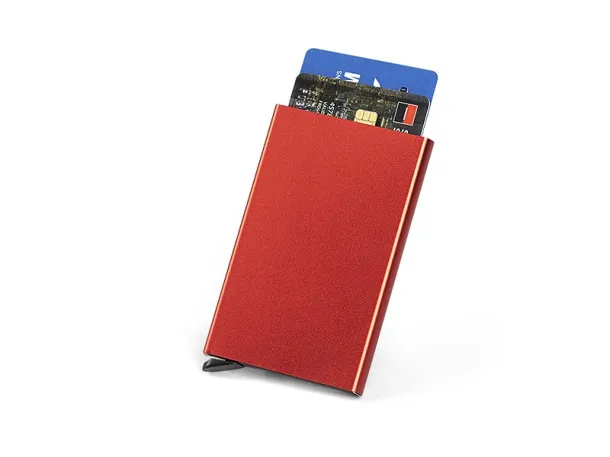 ARMOR card holder with RFID protection Red