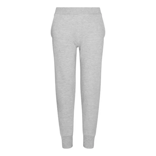  KIDS TAPERED TRACK PANTS - Just Hoods Heather Grey