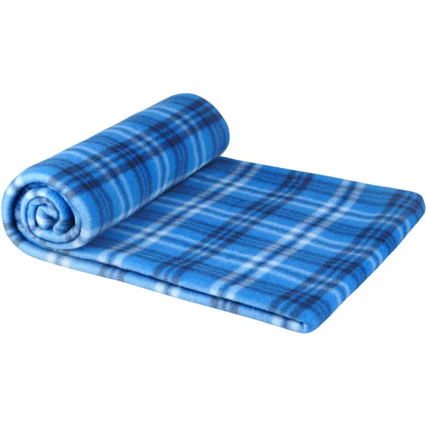 Scot checkered plaid blanket - Bullet Royal blue