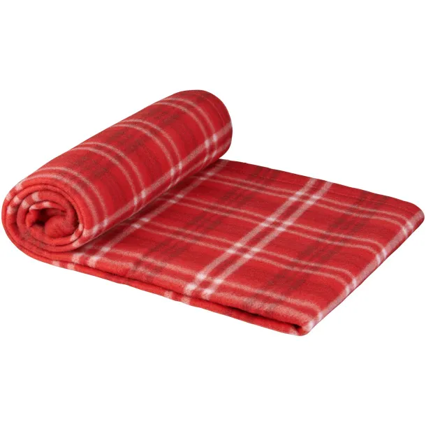 Scot checkered plaid blanket - Bullet Red