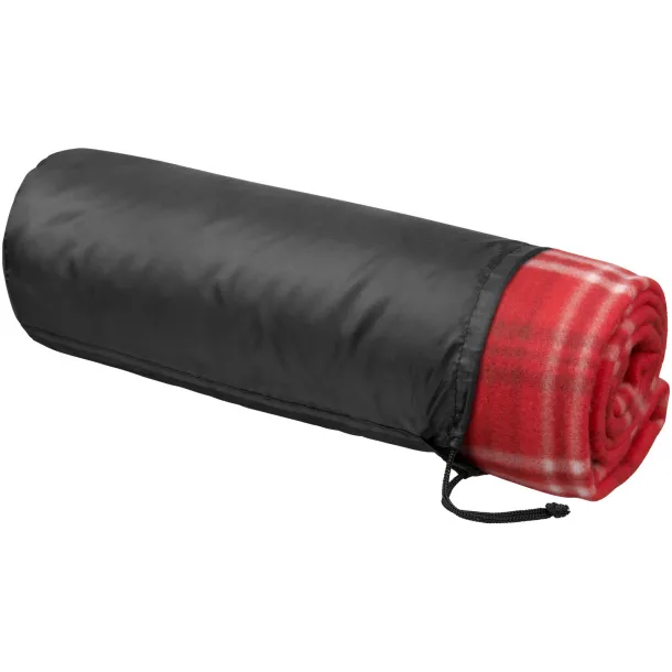 Scot checkered plaid blanket - Bullet Red