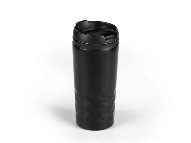 DIAMOND Metal travel mug - CASTELLI Black