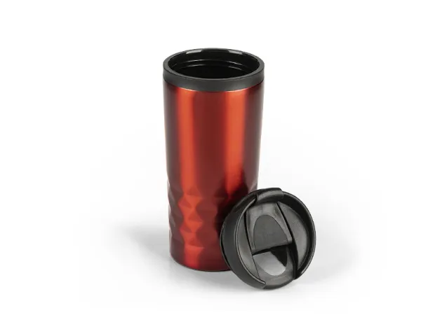 DIAMOND Metal travel mug - CASTELLI Red