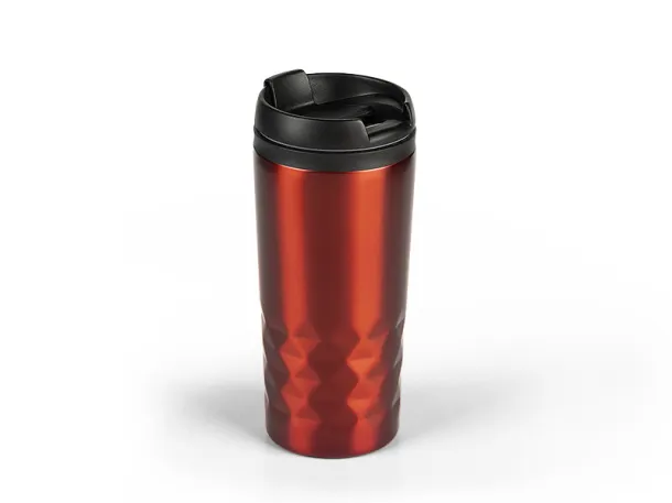 DIAMOND Metal travel mug - CASTELLI Red