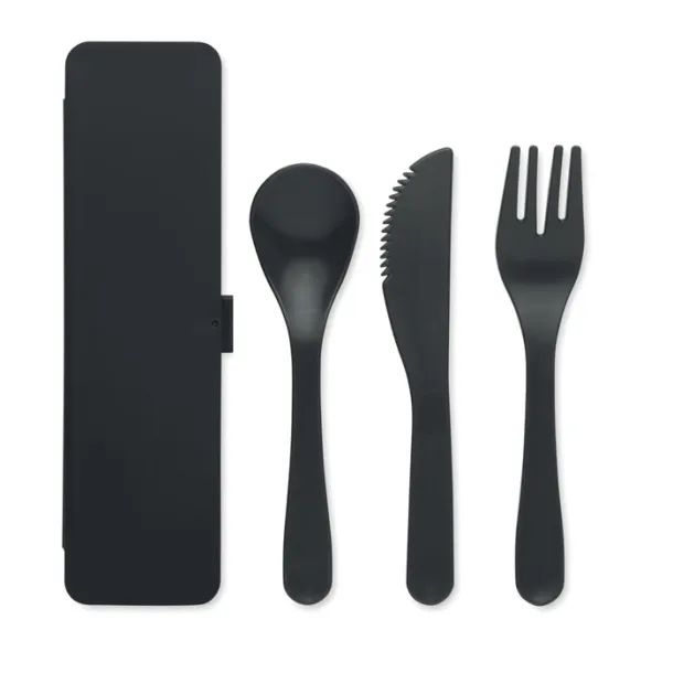 RIGATA Cutlery set in PP Black