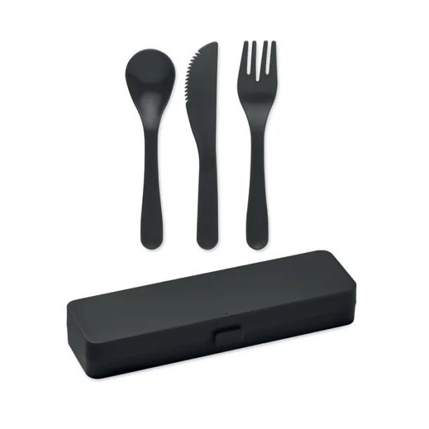 RIGATA Cutlery set in PP Black