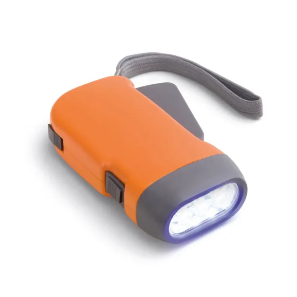 EDDIE Dynamo flashlight Orange