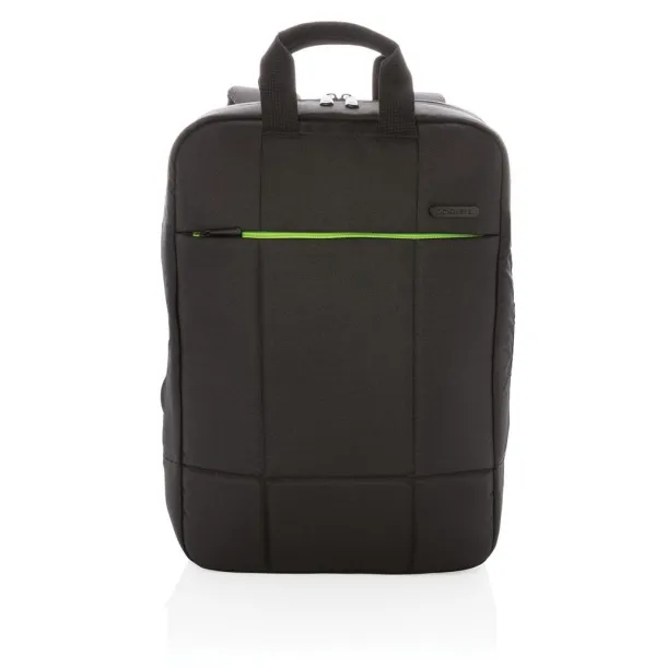  Soho business RPET 15.6" laptop backpack PVC free - XD Xclusive Black 374