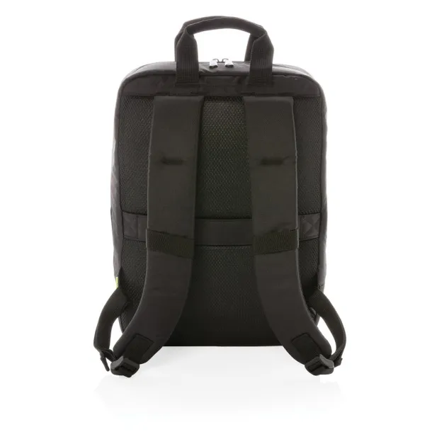  Soho business RPET 15.6" laptop backpack PVC free - XD Xclusive Black 374