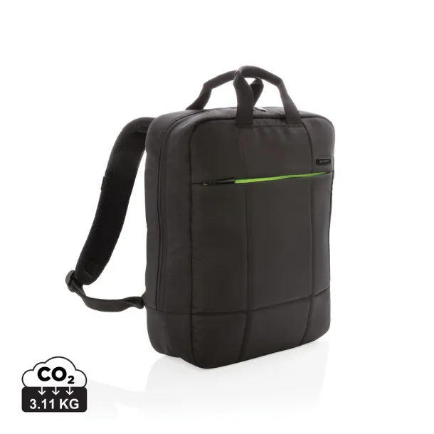  Soho business RPET 15.6" laptop backpack PVC free - XD Xclusive Black 374