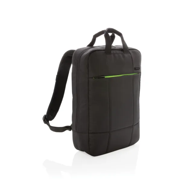  Soho business RPET 15.6" laptop backpack PVC free - XD Xclusive Black 374