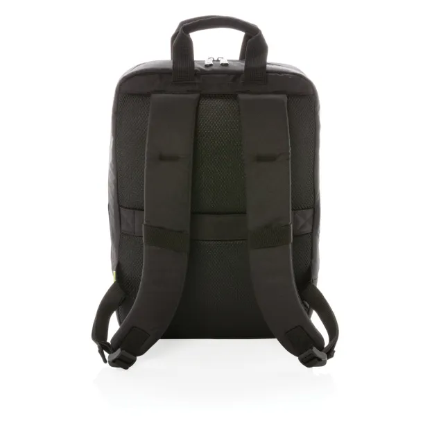  Soho business RPET 15.6" laptop backpack PVC free - XD Xclusive Black 374