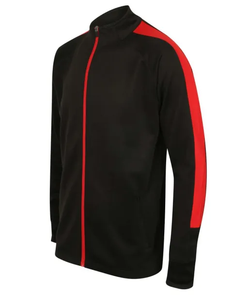  ADULT'S KNITTED TRACKSUIT TOP - Finden + Hales Black Red