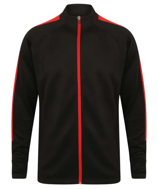  ADULT'S KNITTED TRACKSUIT TOP - Finden + Hales Black Red