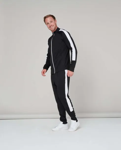  ADULT'S KNITTED TRACKSUIT TOP - Finden + Hales Black White