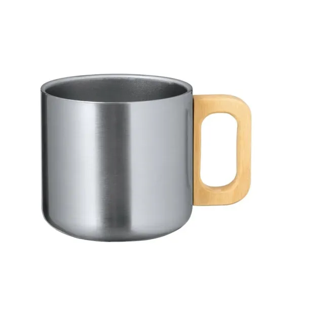  Recycled stainless steel mug 400 ml silver