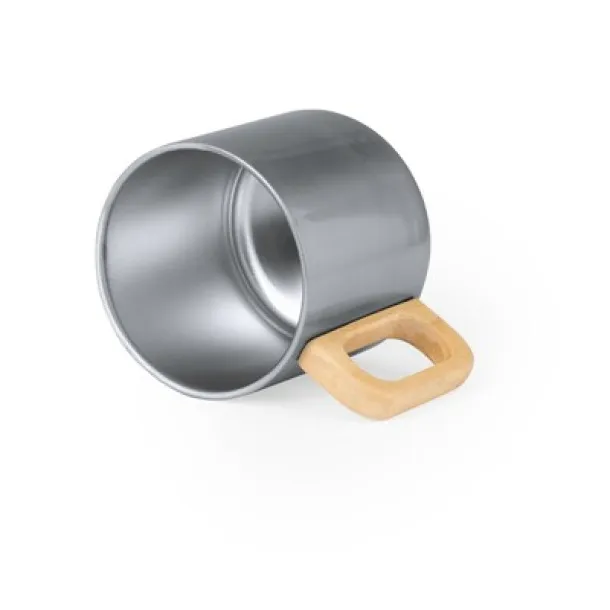  Recycled stainless steel mug 400 ml Srebrna