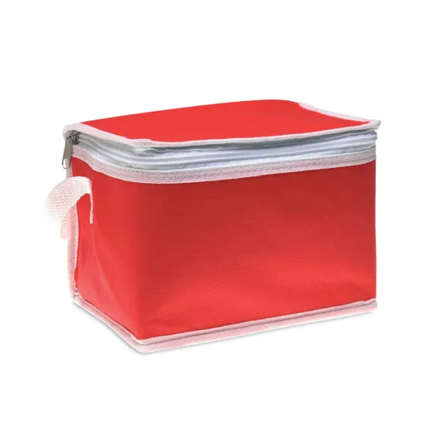 PROMOCOOL Nonwoven 6 can cooler bag Red