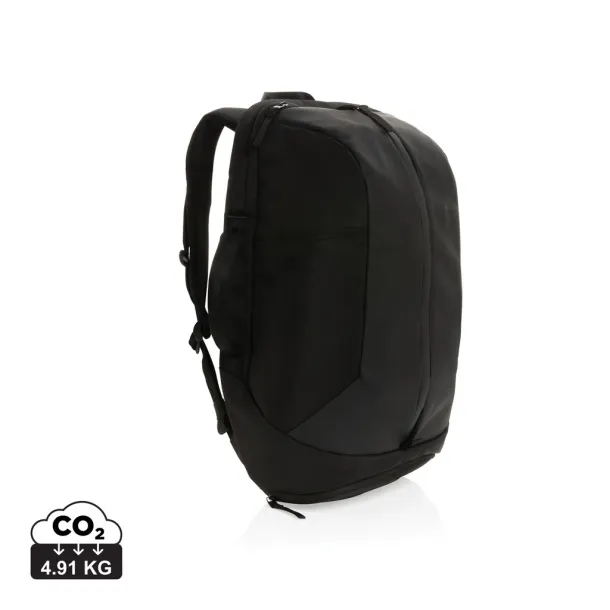  Swiss Peak AWARE™ RPET 15.6 inch work/gym backpack - Swiss Peak Black 