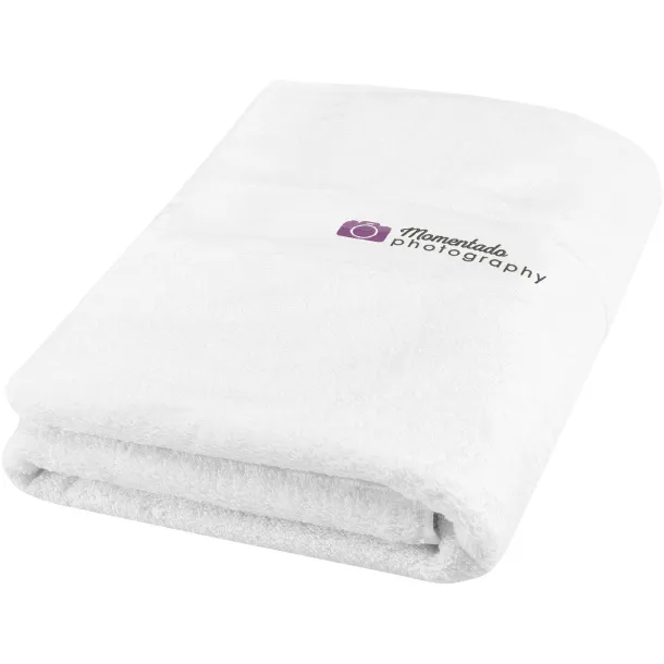 Amelia 450 g/m² cotton bath towel 70x140 cm - Unbranded White