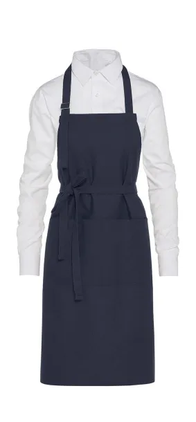  LISBON Cotton Heavyweight Bib Apron with Pocket - SG Accessories - BISTRO (Ex JASSZ Bistro) Navy